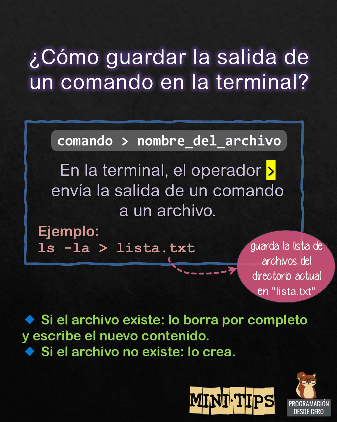 ⚡ Mini-tip: redirección