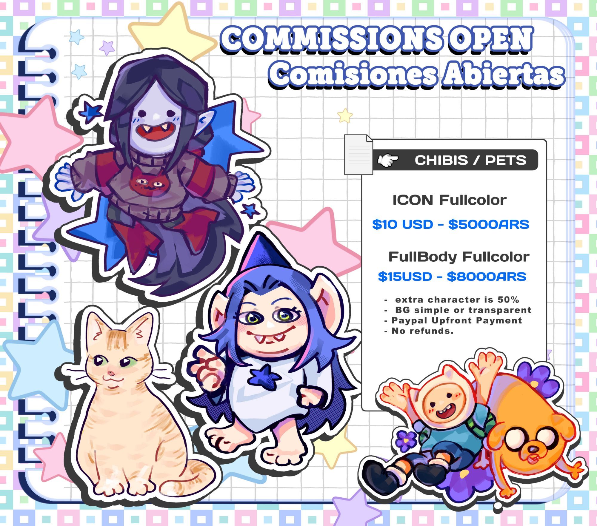 Comisiones Abiertas 2025 Chibis