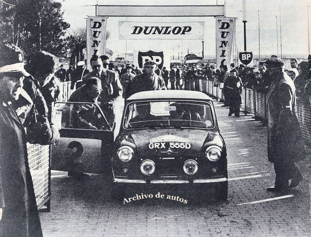 Llegada del Rally de Montecarlo del año 1966