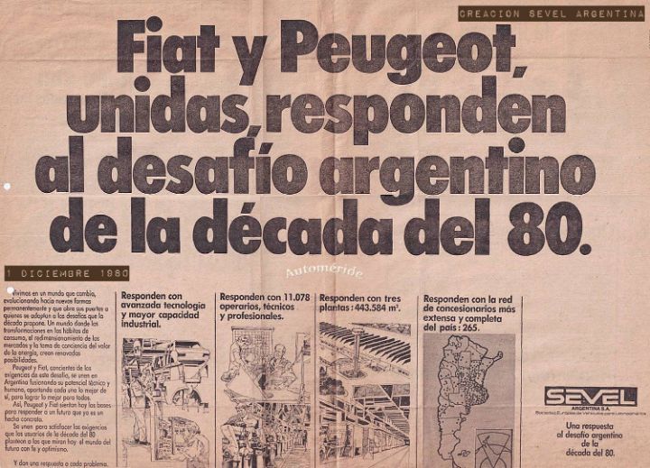 SEVEL Argentina S.A. y creción oficial