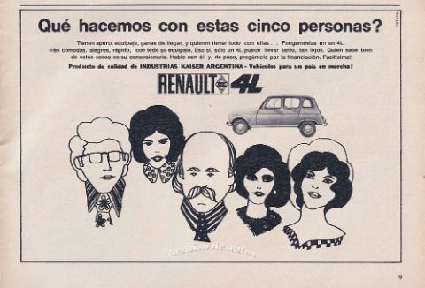 Renault 4L y una rara publicidad del año 1966