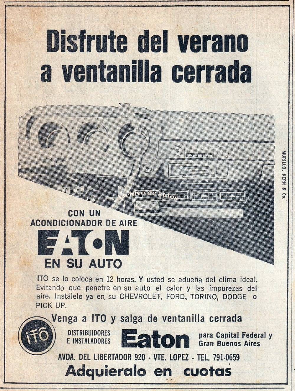 Aire acondicionado Eaton para modelos argentinos