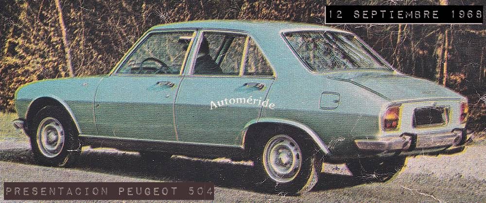Presentación del Peugeot 504 en Francia