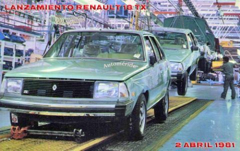 Lanzamiento del Renault 18 TX en Argentina