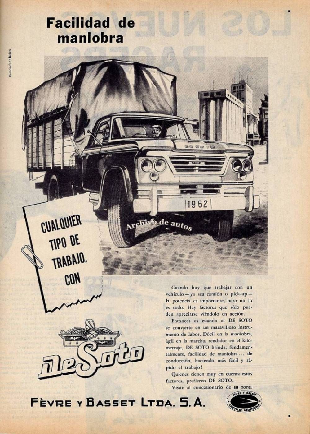 De Soto D-400 fabricado por Fèvre y Basset Ltda. en 1962