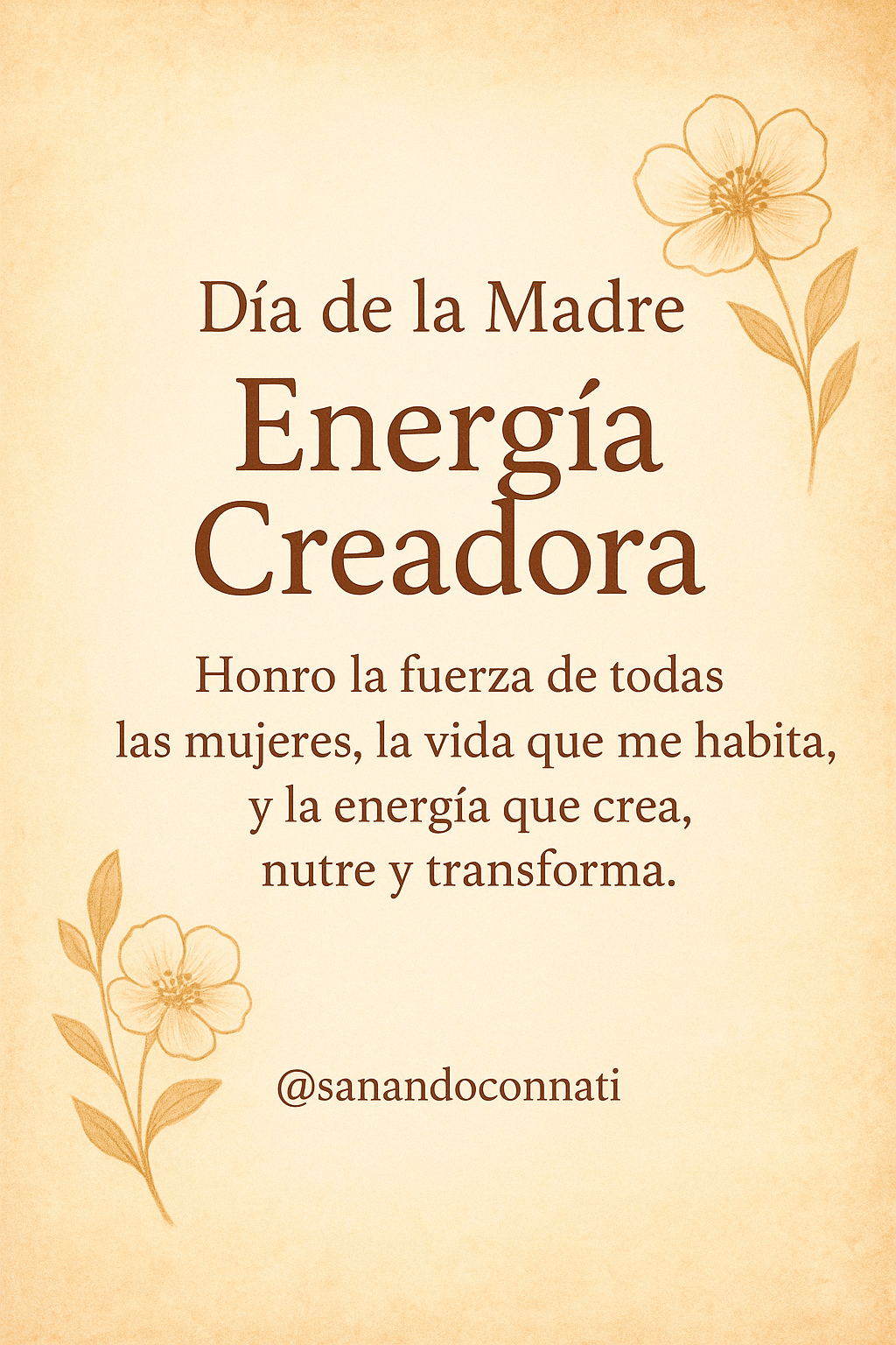 🌸 Día de la Madre — Energía Creadora💫✨️