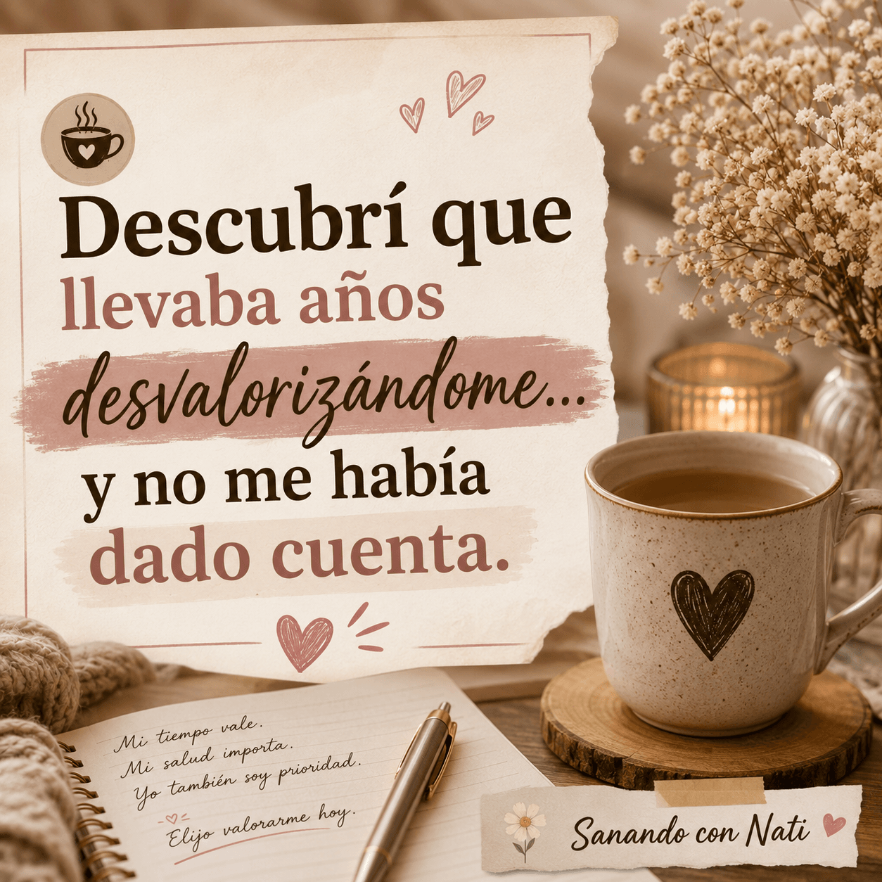 ☕ Descubrí que llevaba años desvalorizándome… y no me había dado cuenta.