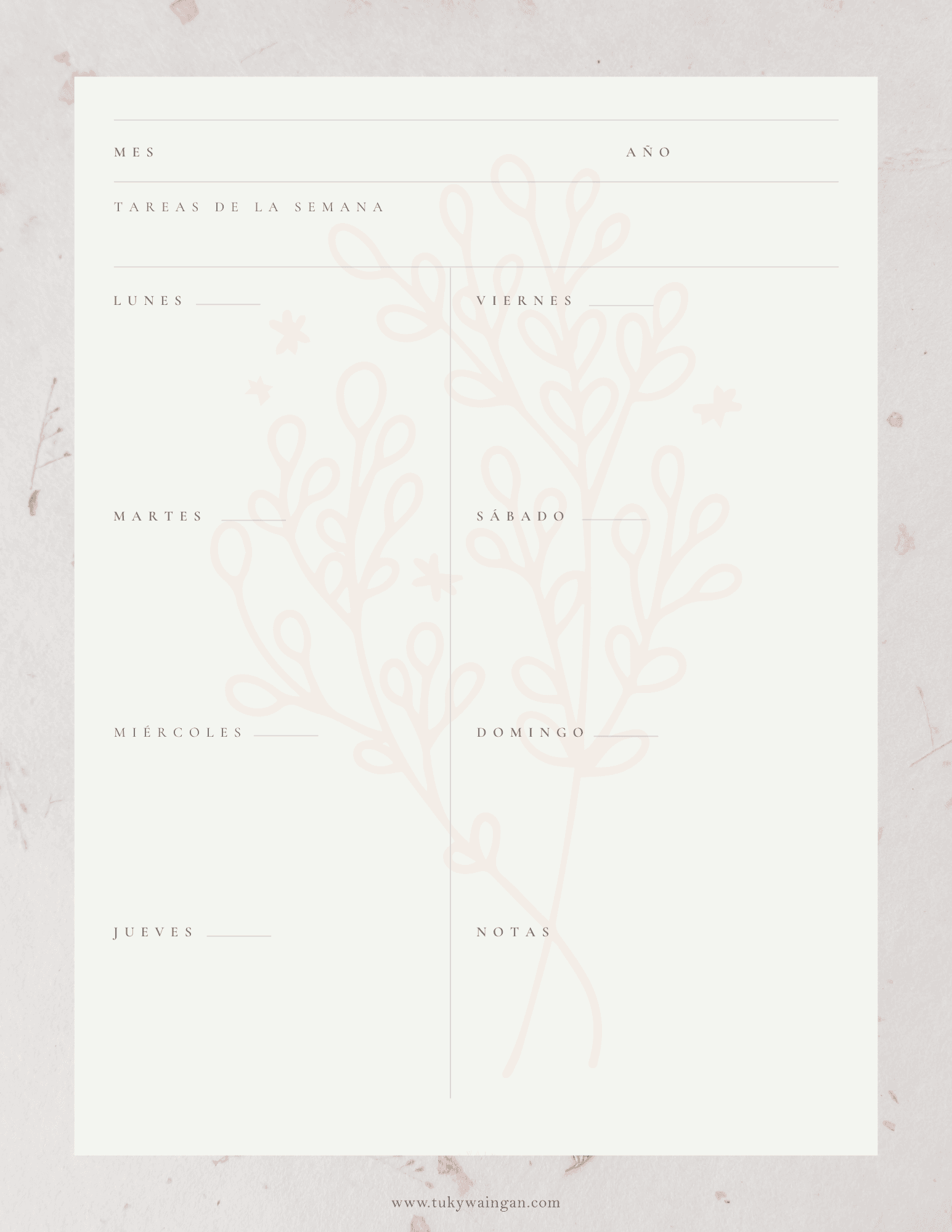 Un planner elegante y minimalista
