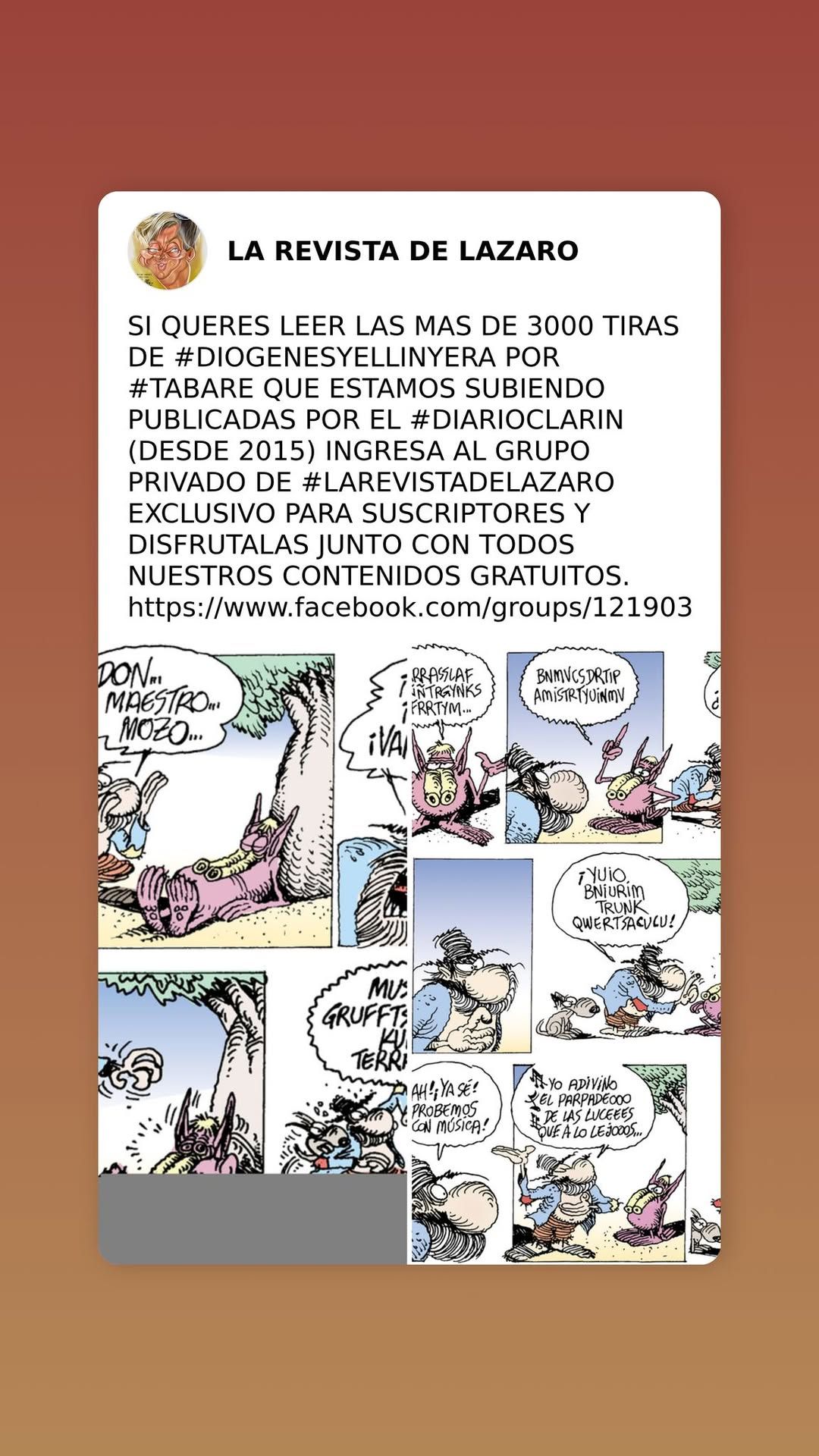TIRAS DE "DIOGENES Y EL LINYERA"