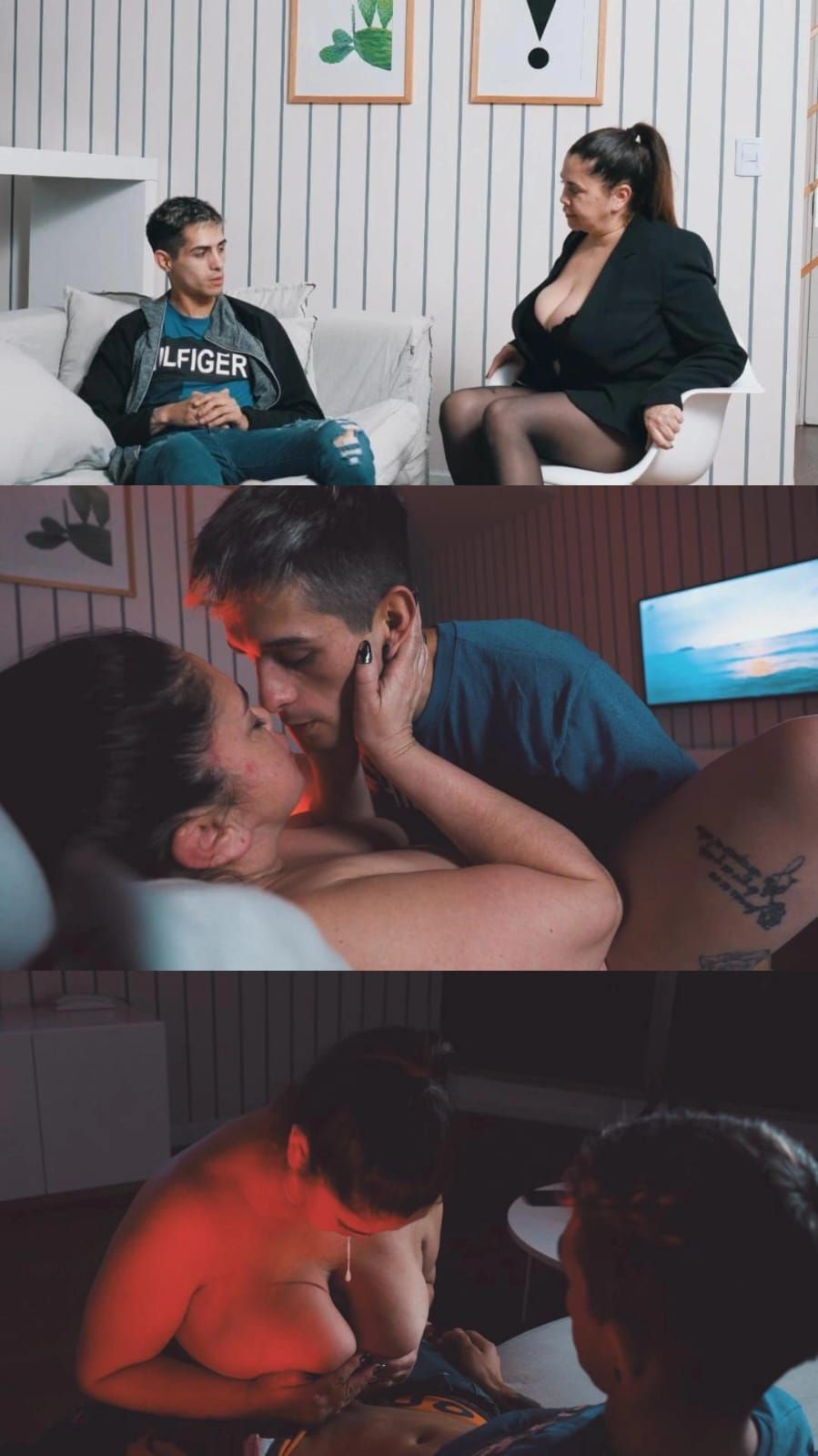 Paciente joven sumiso viene a terapia de adicción a las MILF😈 ya lo vistes?