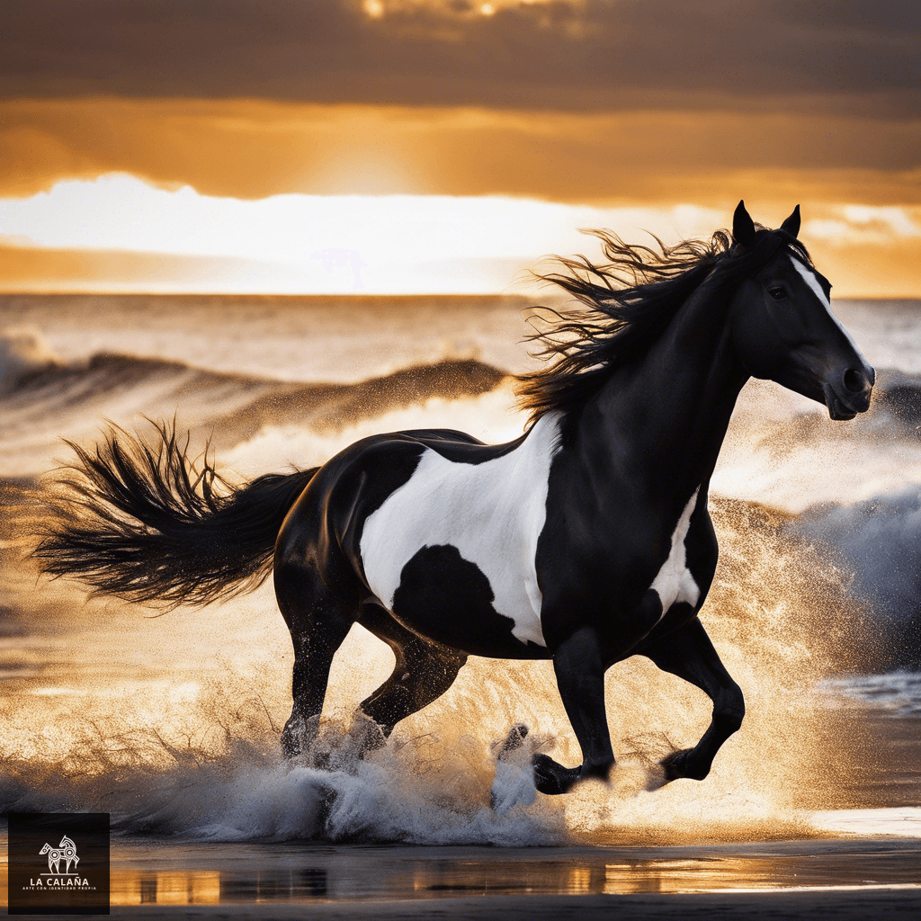 Galopando por la playa