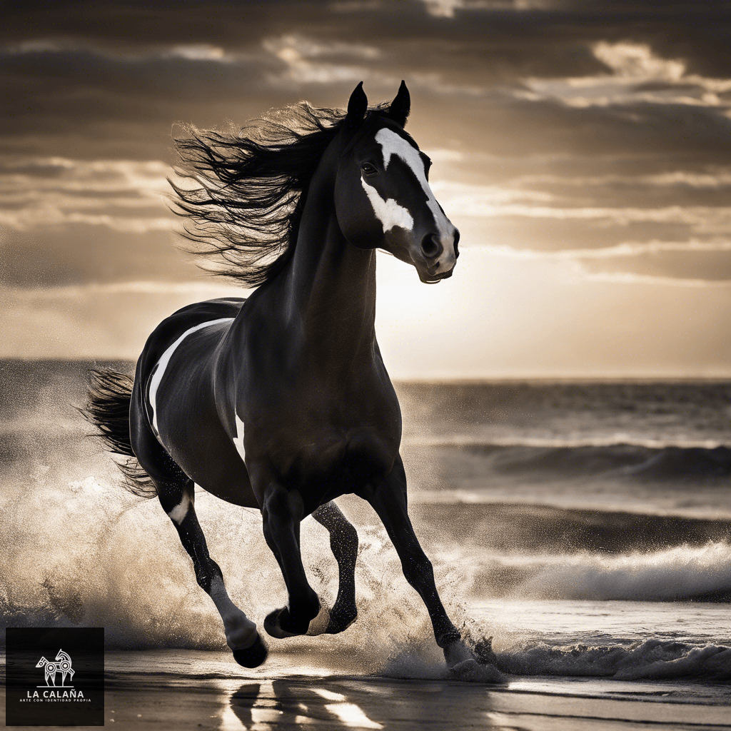 Galopando por la playa III