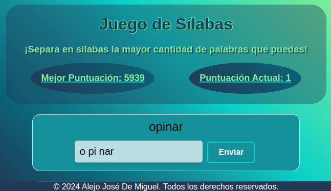 Separador de Sílabas.
