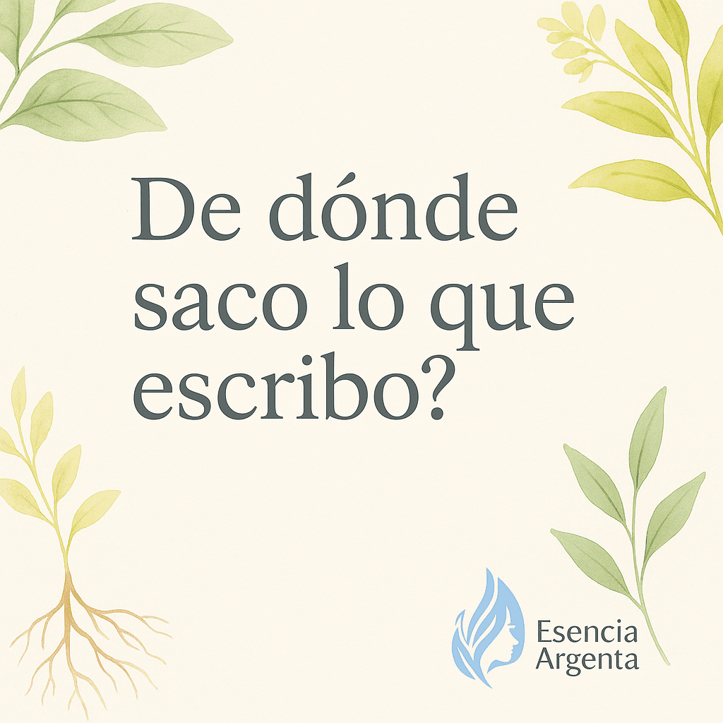 ¿De dónde saco lo que escribo?