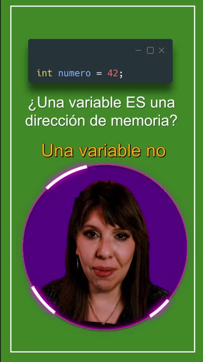 ¿Por qué una variable no siempre es una "dirección de memoria"?