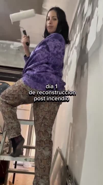 Día 1 de la reconstrucción post incendio