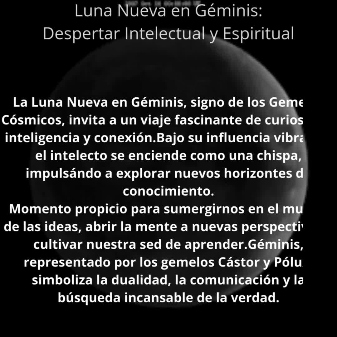 Luna Nueva en Géminis: Despertar Intelectual y Espiritual